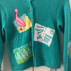 Lilly Pulitzer Vintage Kids Cardigan Size 14